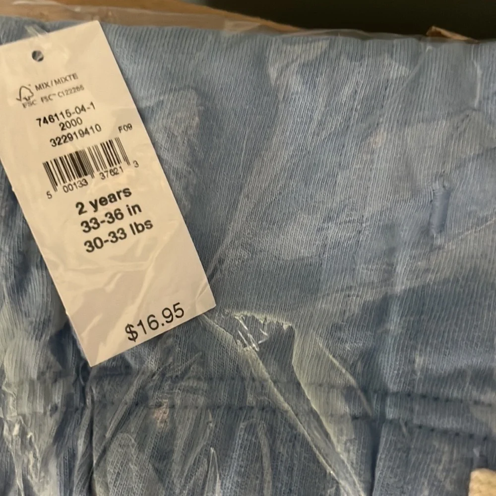 GAP Kids Sky Blue Shorts with Tan Tie